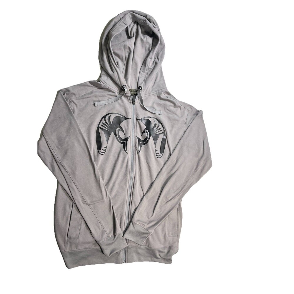 Damaged KUIU Full Zip Hoodie XL Gray Lightweight Performance Jacket Hunting